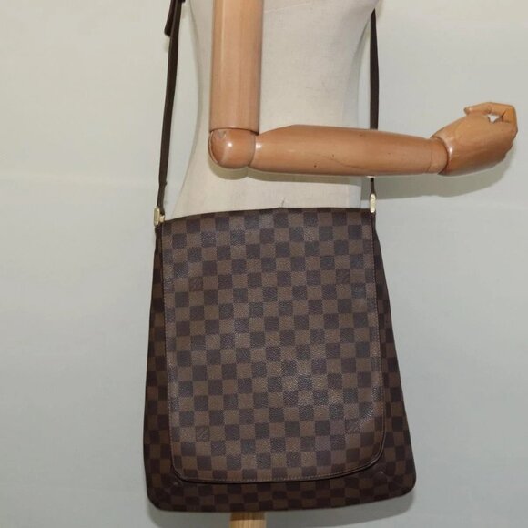 LOUIS VUITTON Damier Ebene Musette Shoulder Bag LV Auth - Picture 14 of 16